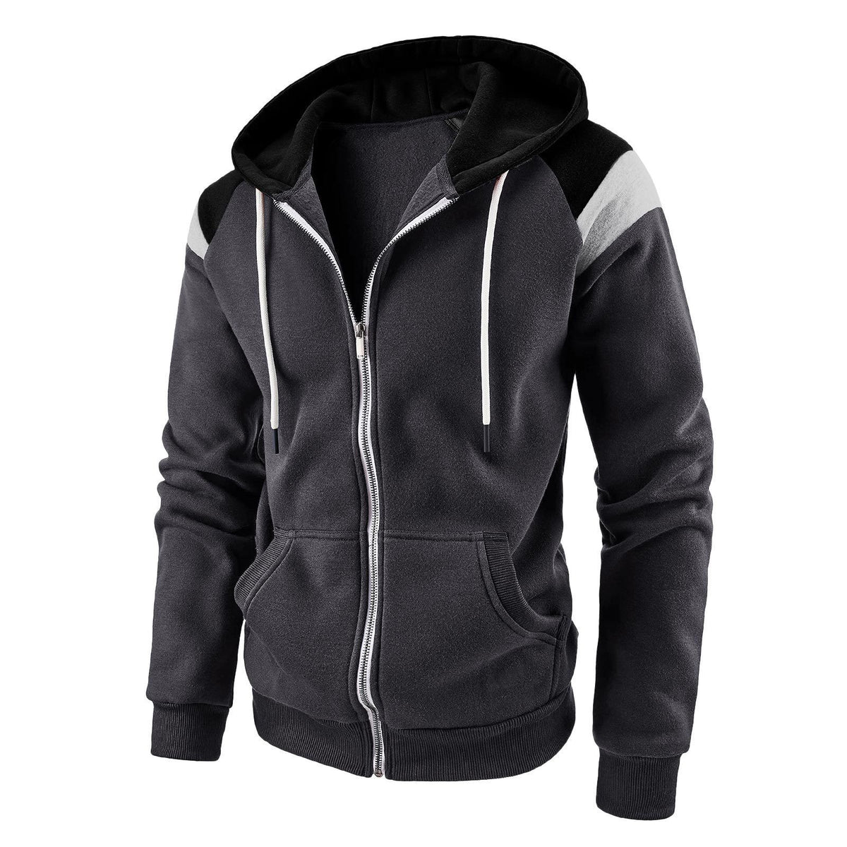 Colour Block Hooded Sweatshirt