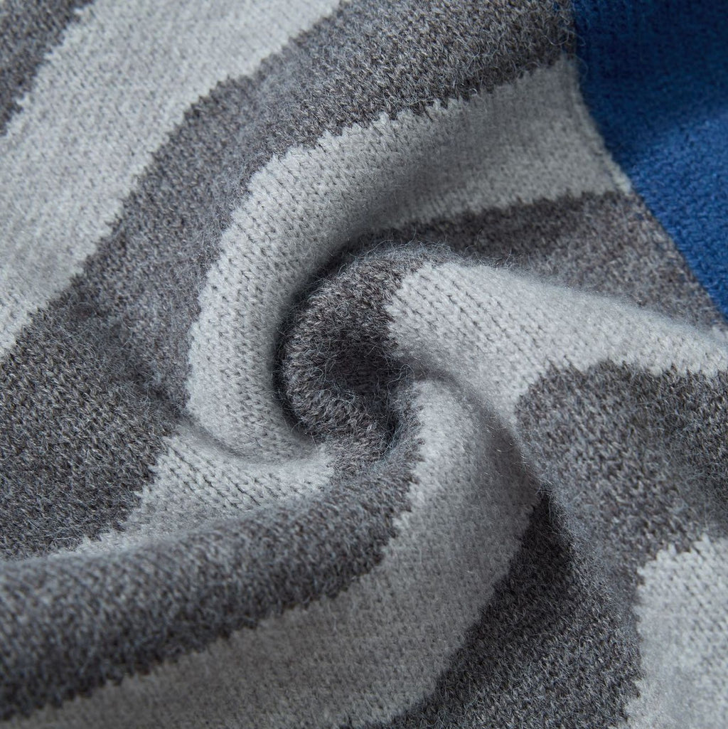 Retro Colourblock Crew Neck Sweater
