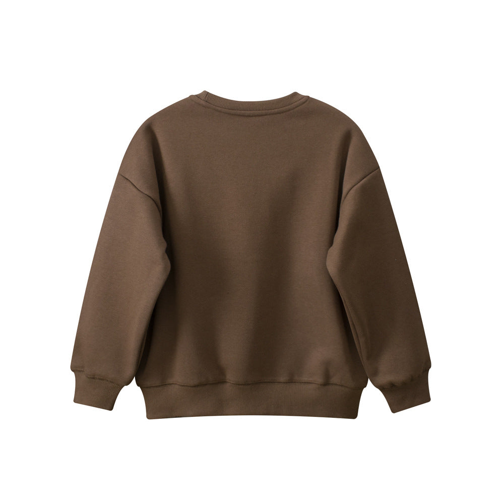 Children's Clothing Fleece Lined Warm Hoodie Boy