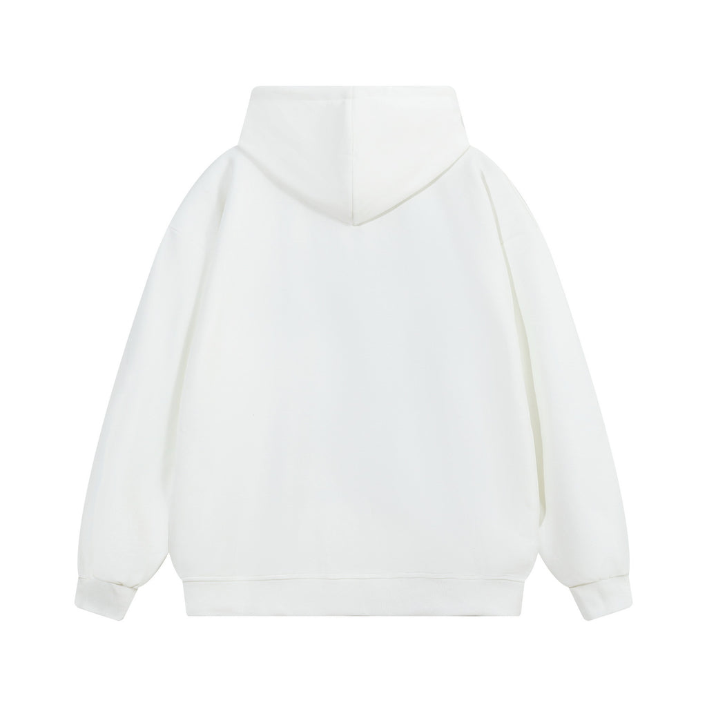 Men's Nine Grid Art Print Zip-Up Hoodie