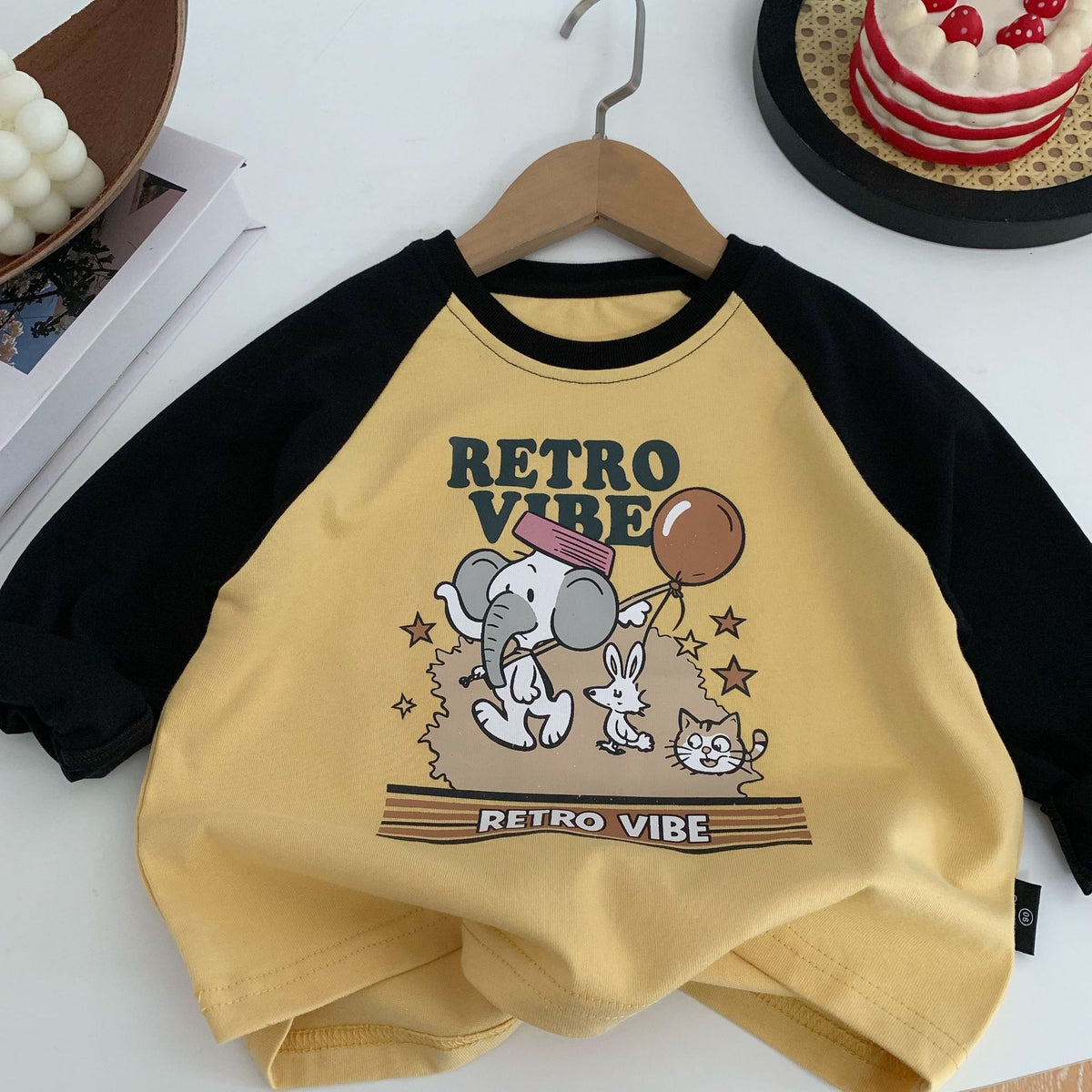 Cartoon Elephant Boy Long Sleeve