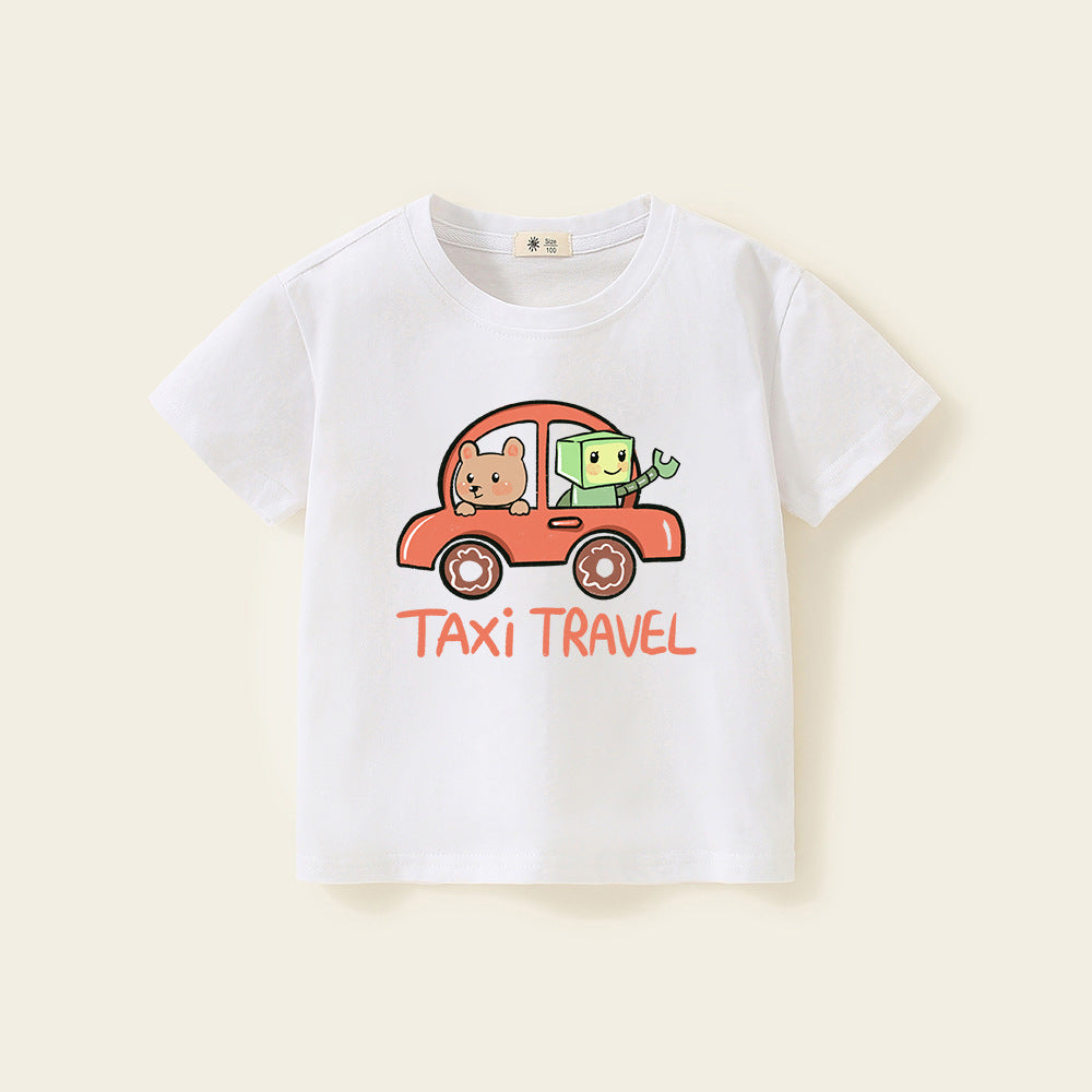 Cute Boy Short Sleeve T-Shirt