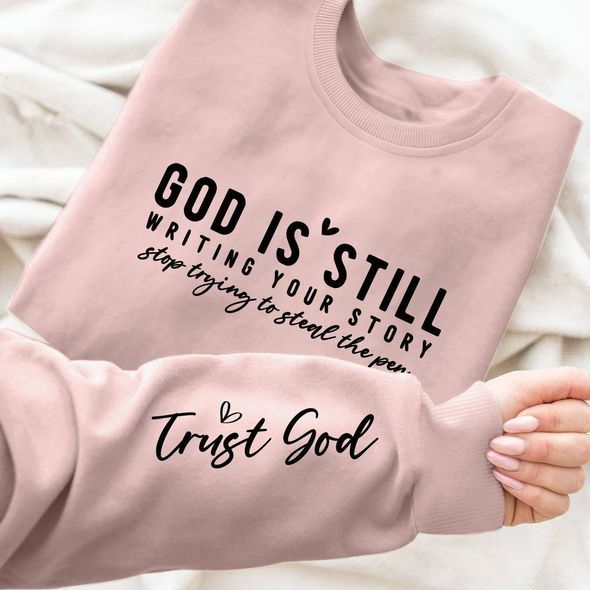 Vibrant Letter Print Crew Neck Sweatshirt - Soft