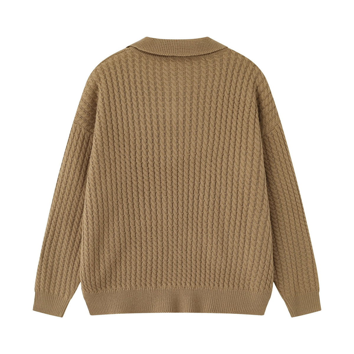 Half Zip Cable Knit Sweater