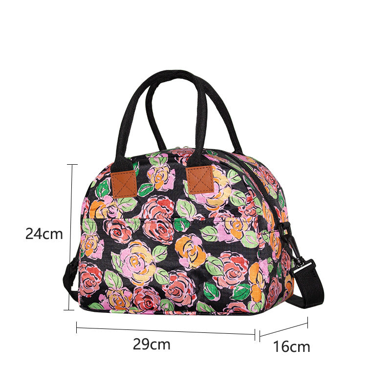 New Thermal Insulation Bag Large Oxford Cloth Bento Bag Outdoor Womens Portable Thermal Insulation Bag