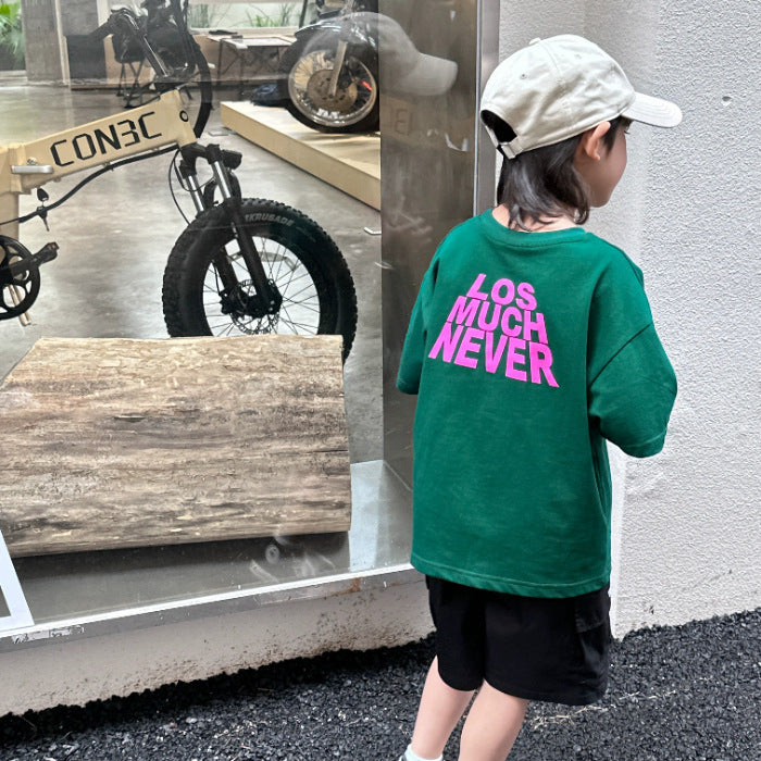 Kids Boy Short Sleeve Cotton T-Shirt