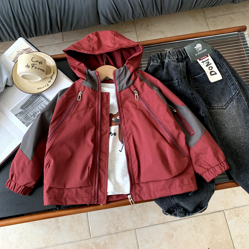 Boys' Spring and Autumn Coat Autumn Children's Boy