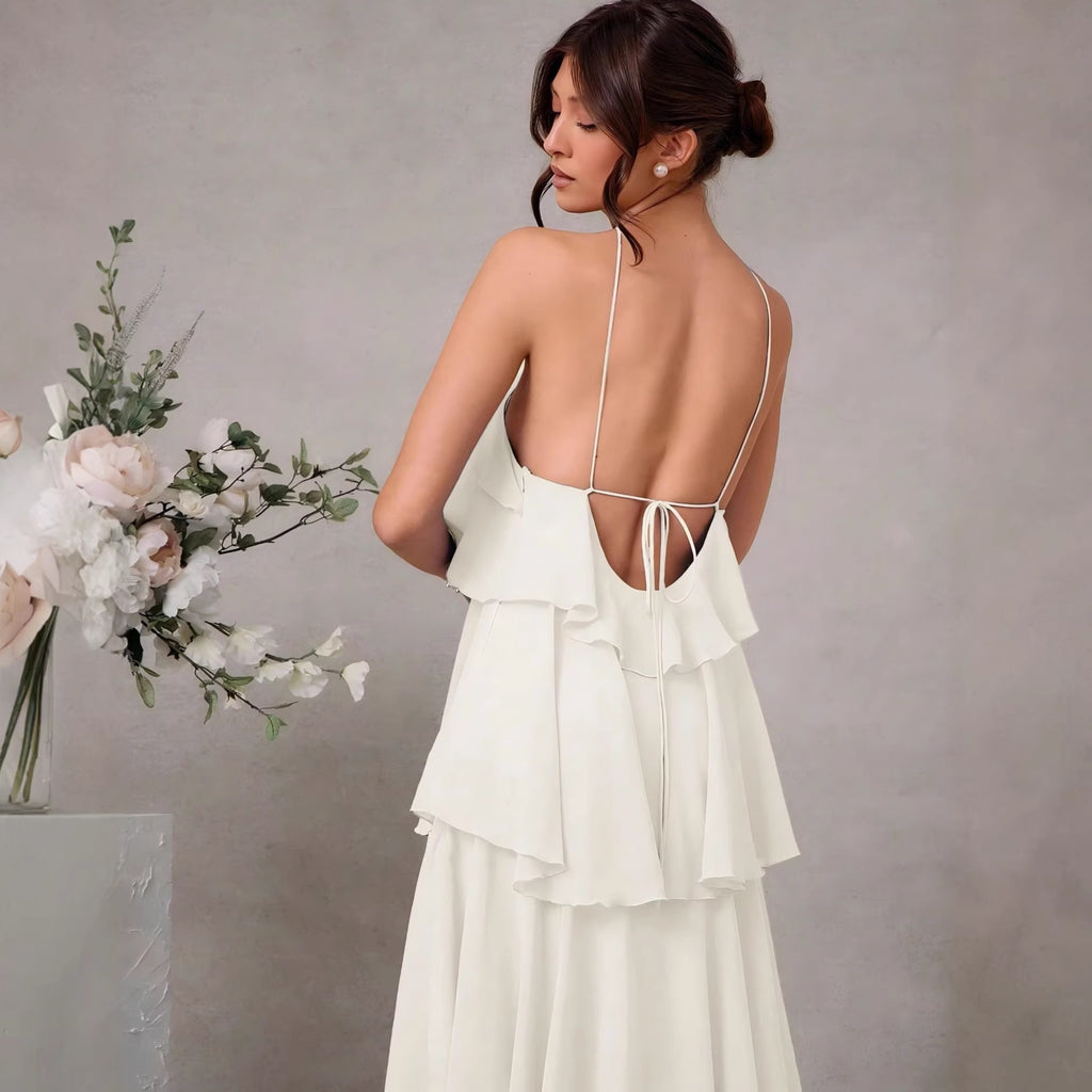 Elegant Sleeveless Long Dress Formal Dress Fashion Autumn Dress