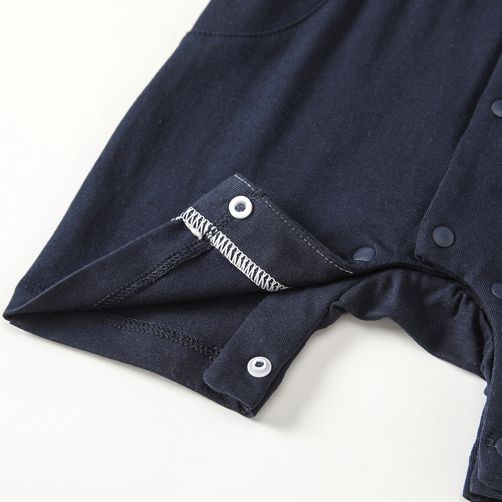 Collar short sleeved baby boy jumpsuit