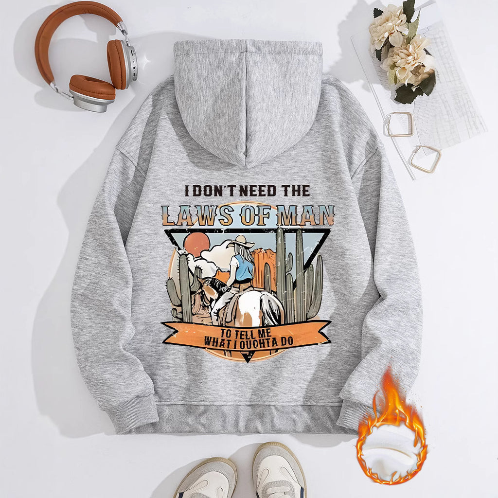 LAWS OF MAN Printed Hoodie