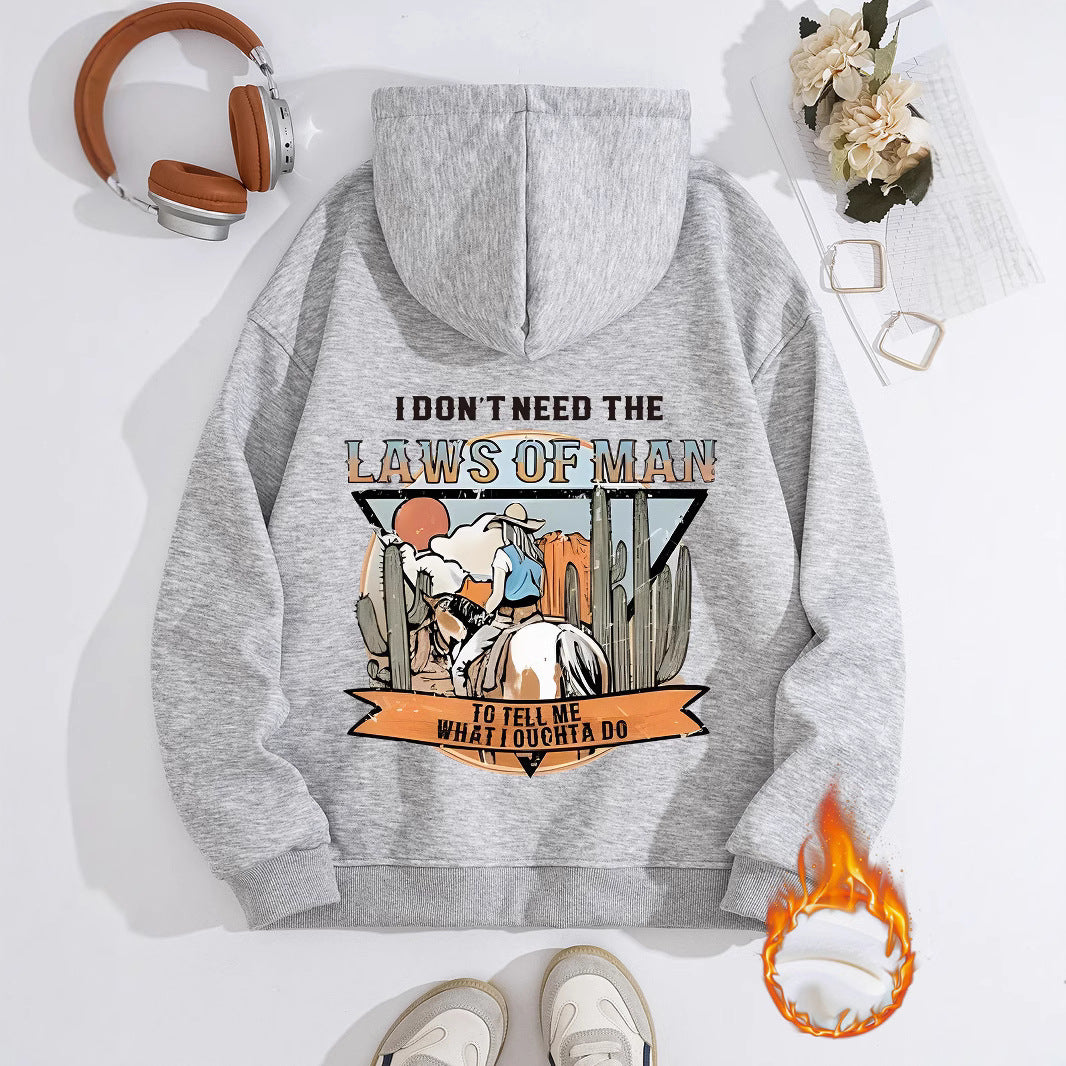 LAWS OF MAN Printed Hoodie