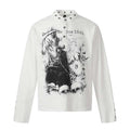 Skeleton Mystery Man Printed Long Sleeve