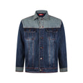 Men's Colour Block Patchwork Denim Jacket