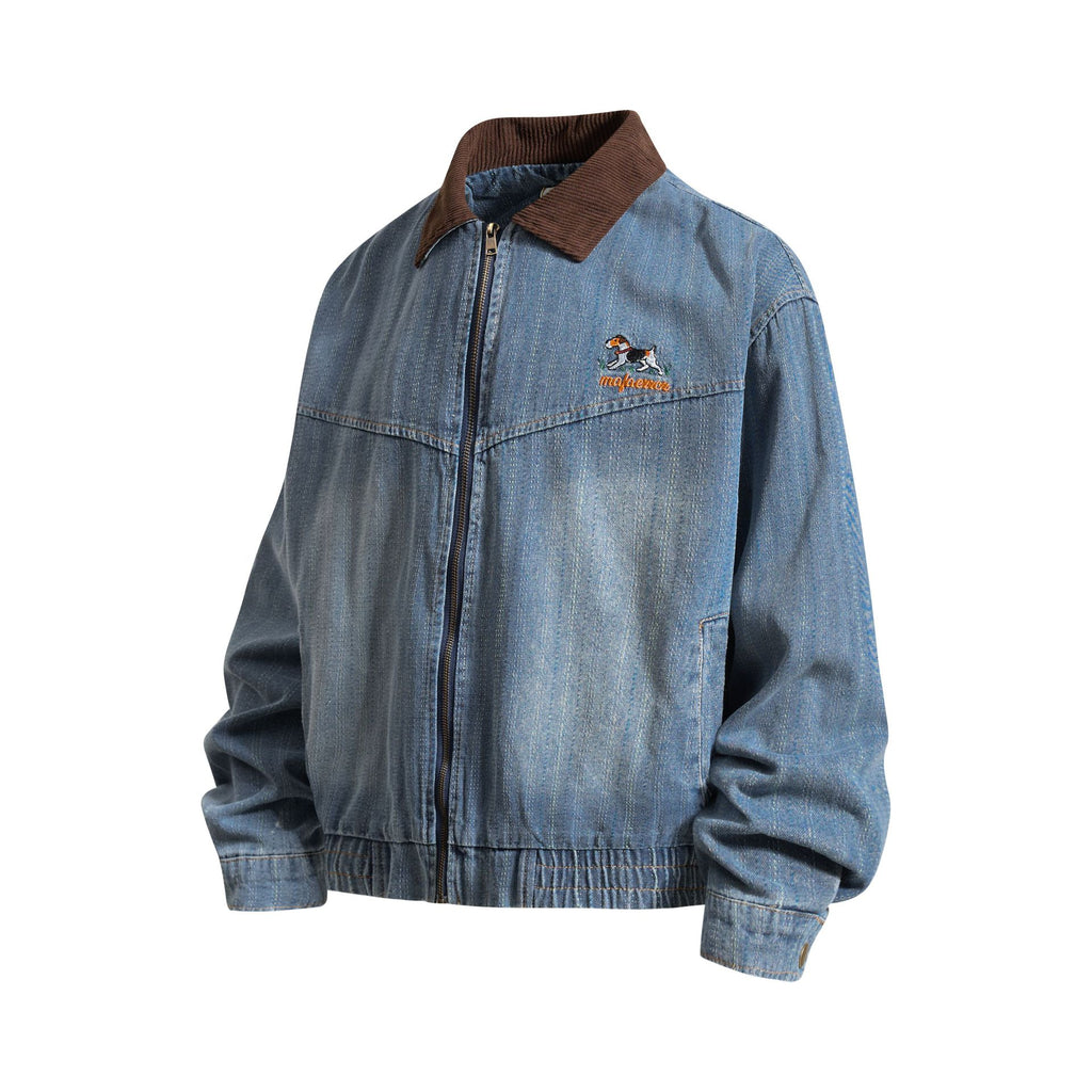 Small dog logo embroidered jacket