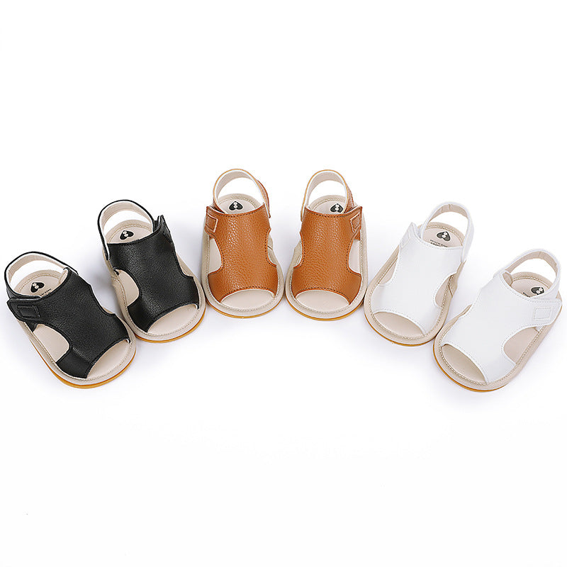 Baby Boy Summer Sandals Rubber Sole Breathable Toddler Shoes 0-3-6-9-12 Months Shoes