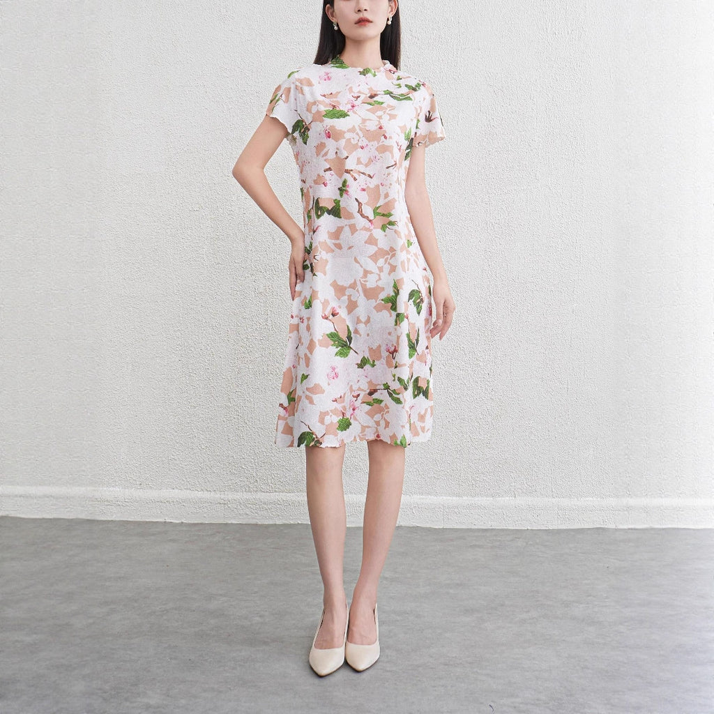 Floral dress for women slimming dress