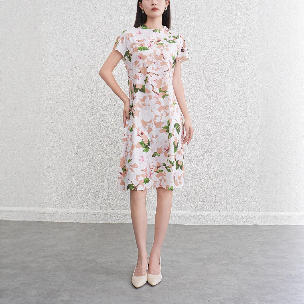 Floral dress for women slimming dress