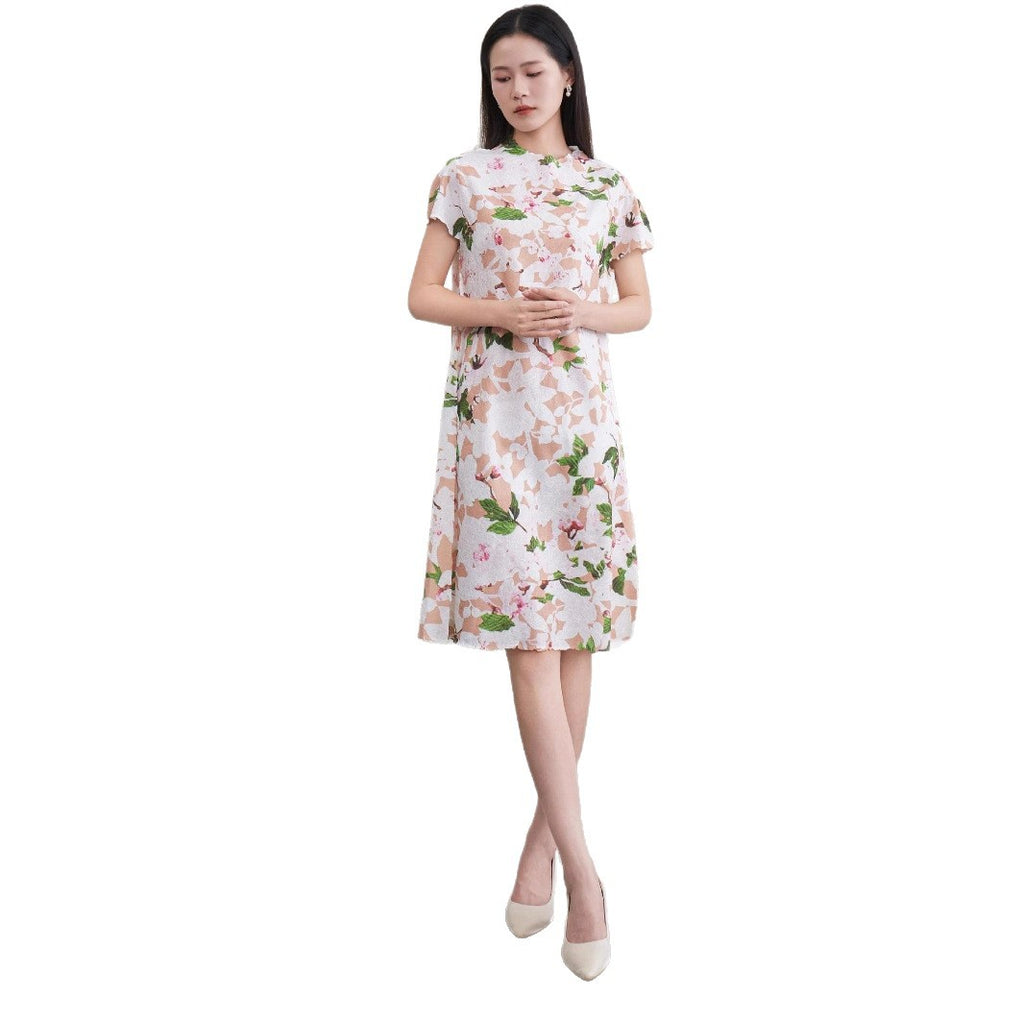 Floral dress for women slimming dress