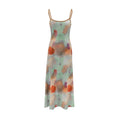 Gradient Print Strapless Dress in Khaki