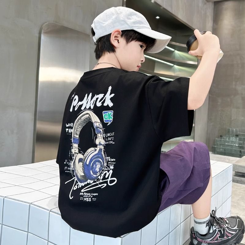 Cotton Short Sleeve T-Shirt for Boy