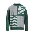 Retro Colourblock Crew Neck Sweater