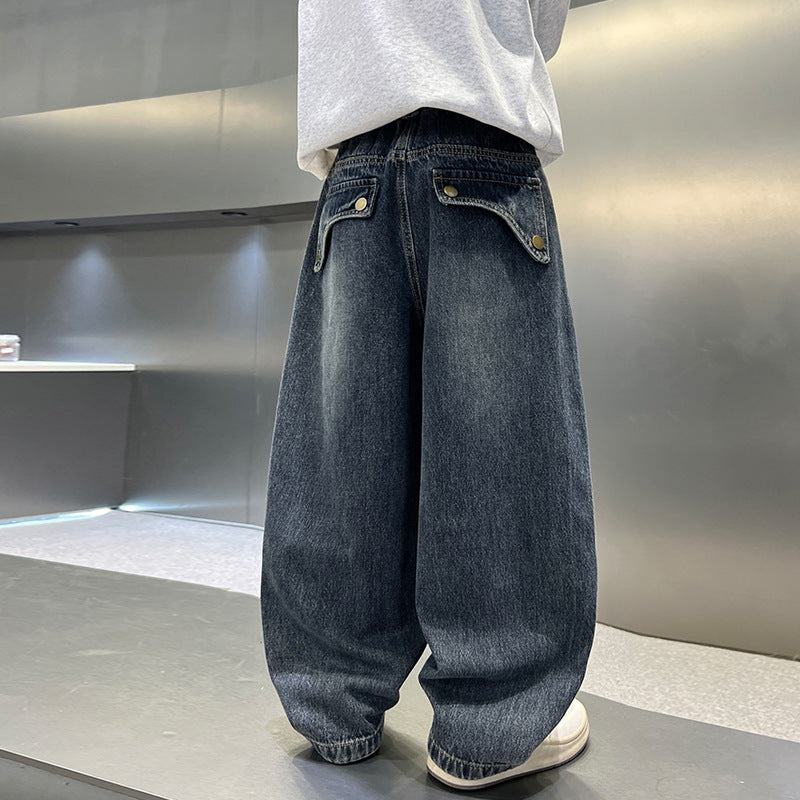 Boy Casual Straight Leg Jeans Pants