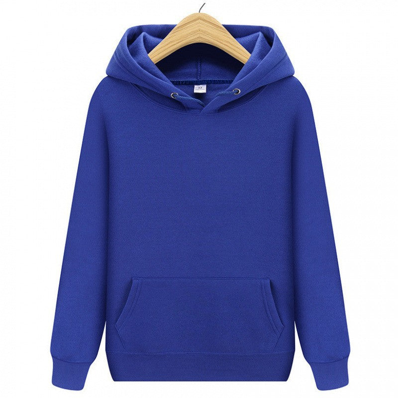 Solid Color Casual Athletic Pullover Hoodie Unisex Sweatshirt Jacket