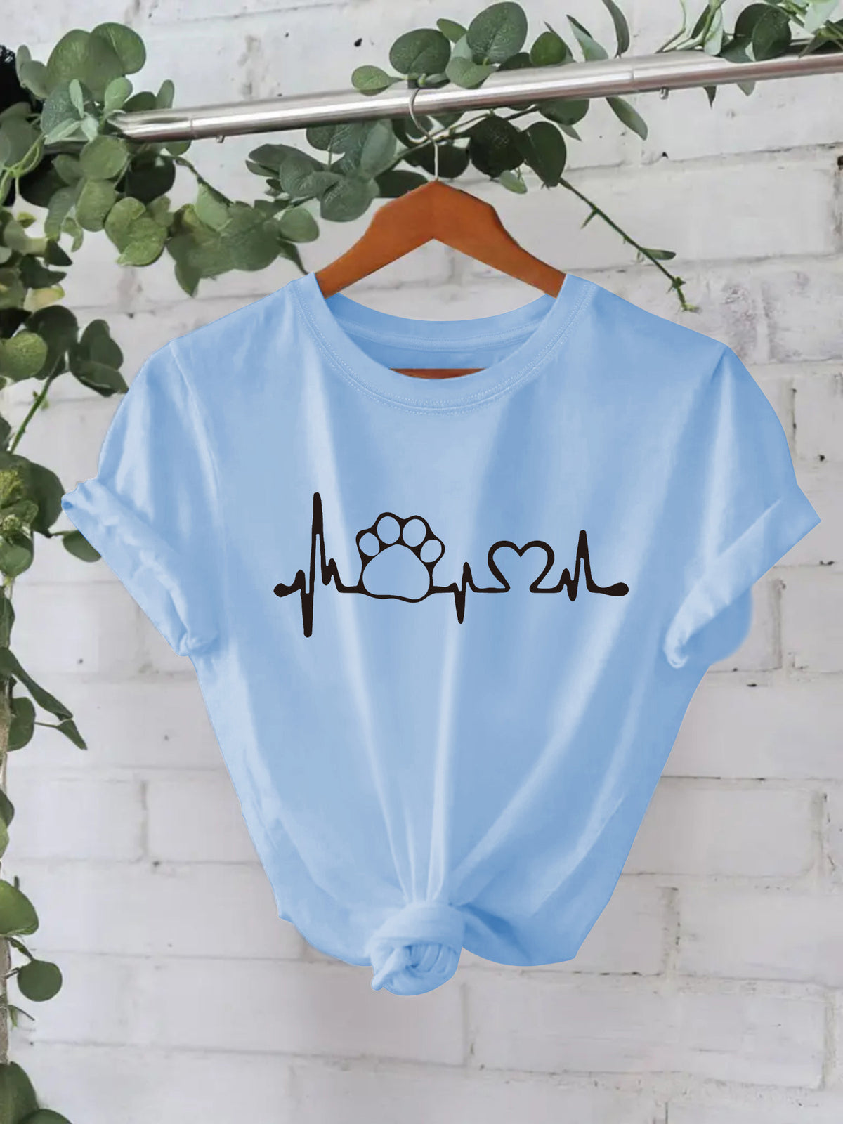 Pet Love New Round Neck Loose Short Sleeve