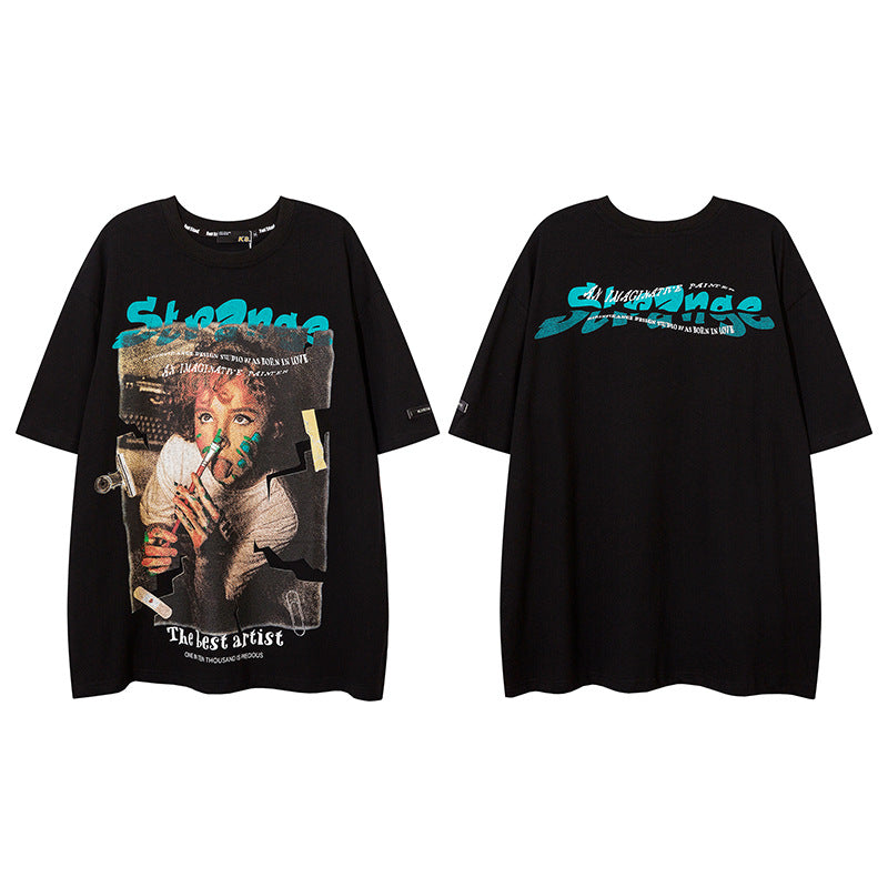 Drawing Boy Personalized Men's and Women's T-shirt