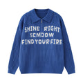 Half Zip Cable Knit Sweater