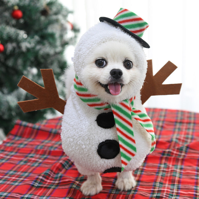Standing Snowman Pet Costume