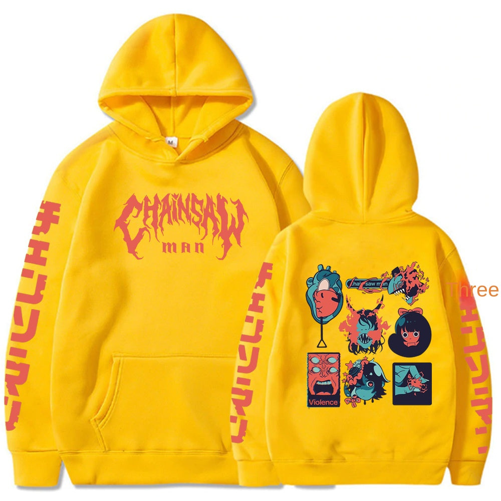 Chainsaw Man Printed Hooded
