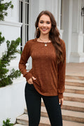 Long Sleeve Round Neck Top