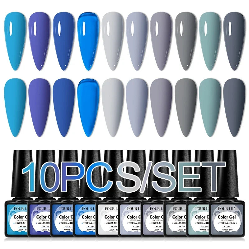 Colorful Gel Nail Polish Kit for Long Lasting Manicures