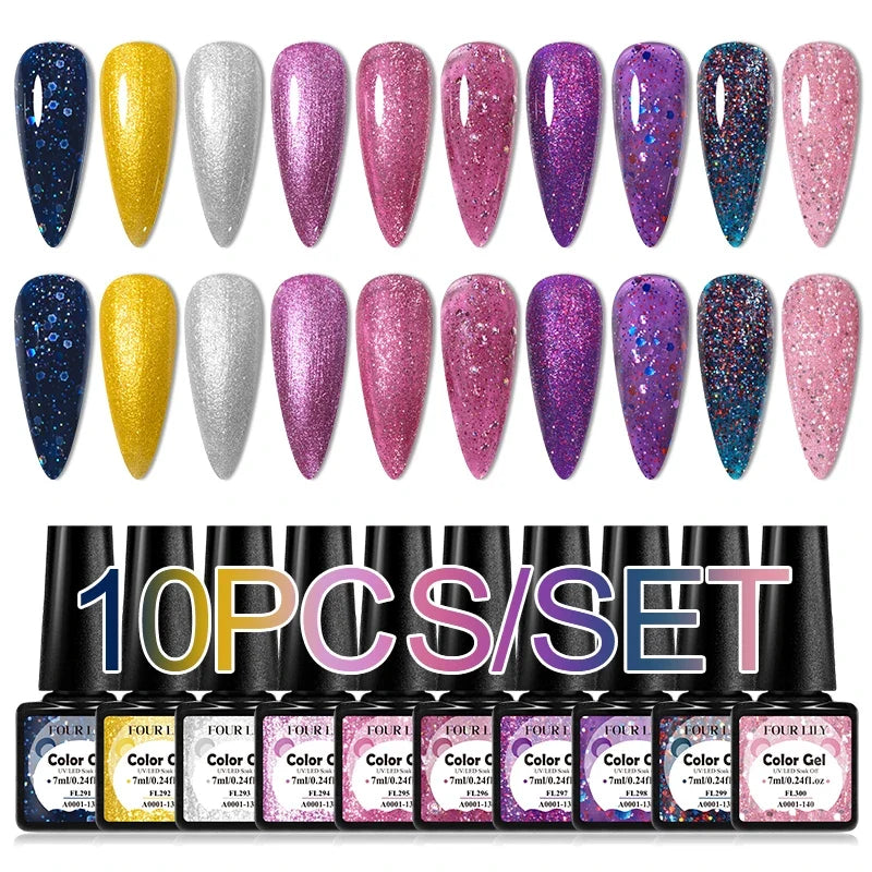 Colorful Gel Nail Polish Kit for Long Lasting Manicures
