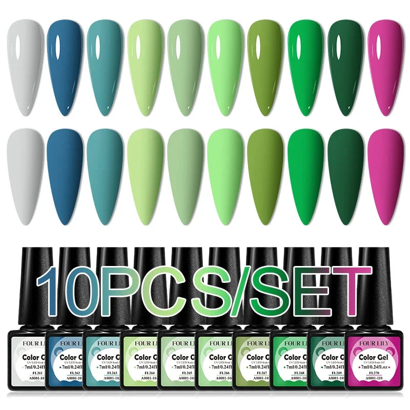 Colorful Gel Nail Polish Kit for Long Lasting Manicures