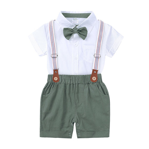Baby boy overalls set