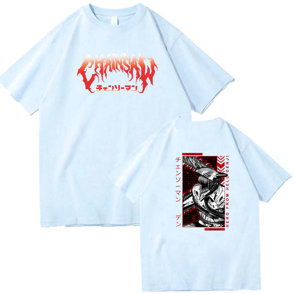 Chainsaw Man Denji Pochita Chain Saw Man Short Sleeve
