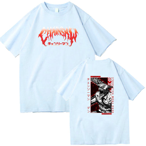 Chainsaw Man Denji Pochita Chain Saw Man Short Sleeve