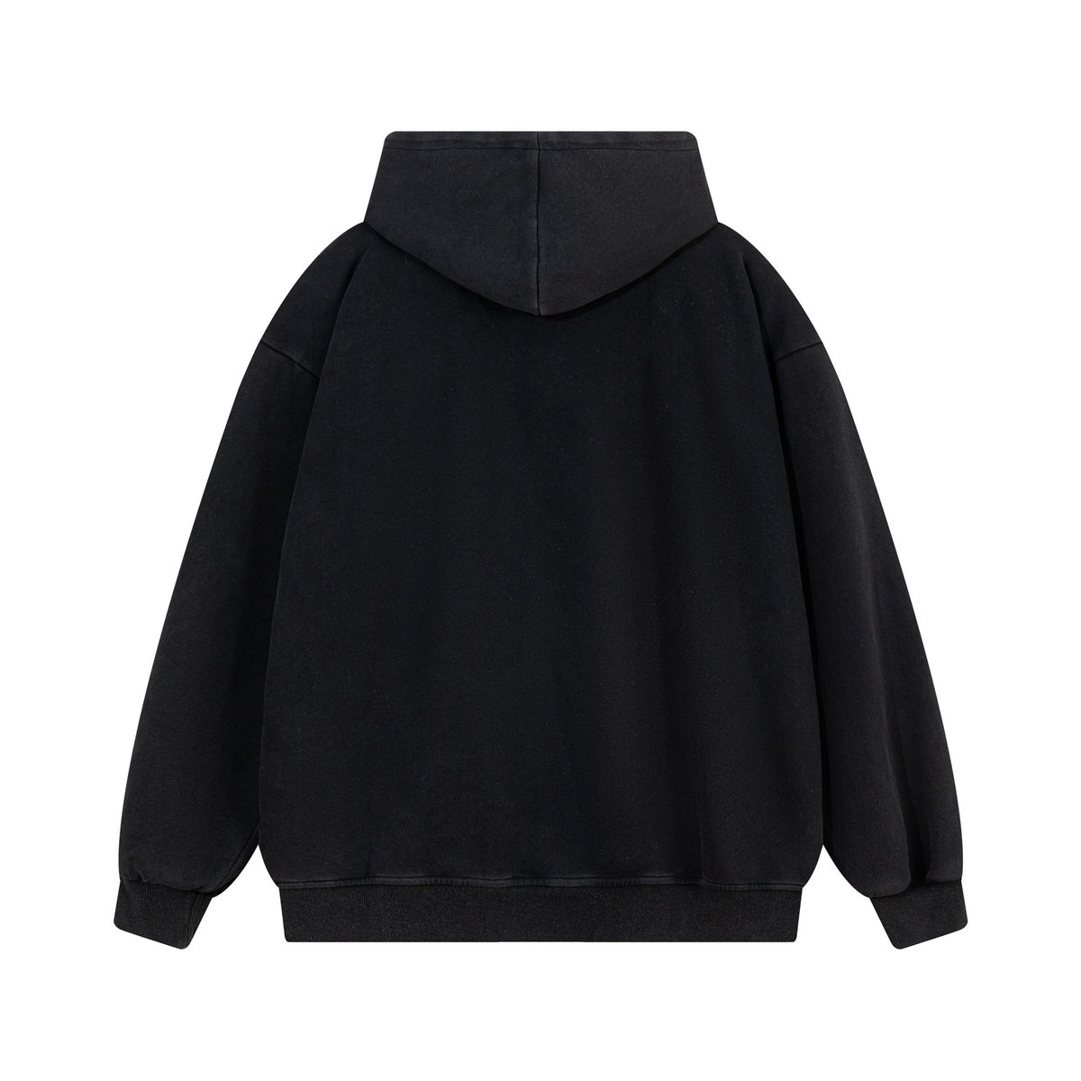 Men's Cross Letter Print Zip-Up Hoodie