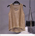 Womens Fashion  Korean Tank Top  Heart Cut Out Top Sexy Hollow Out Bright