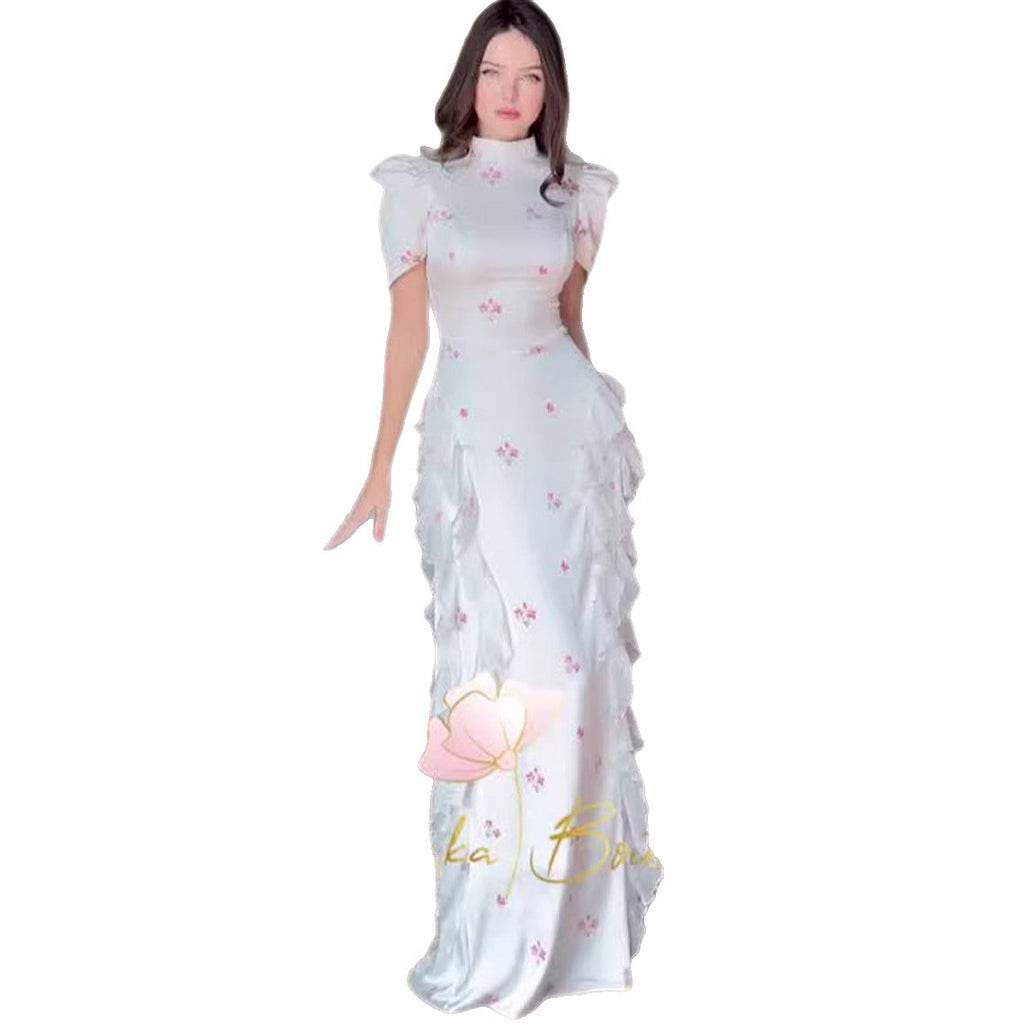 Sweet Fashion Dress Long Sleeveless Slip Dress Elegant Women's Dress
