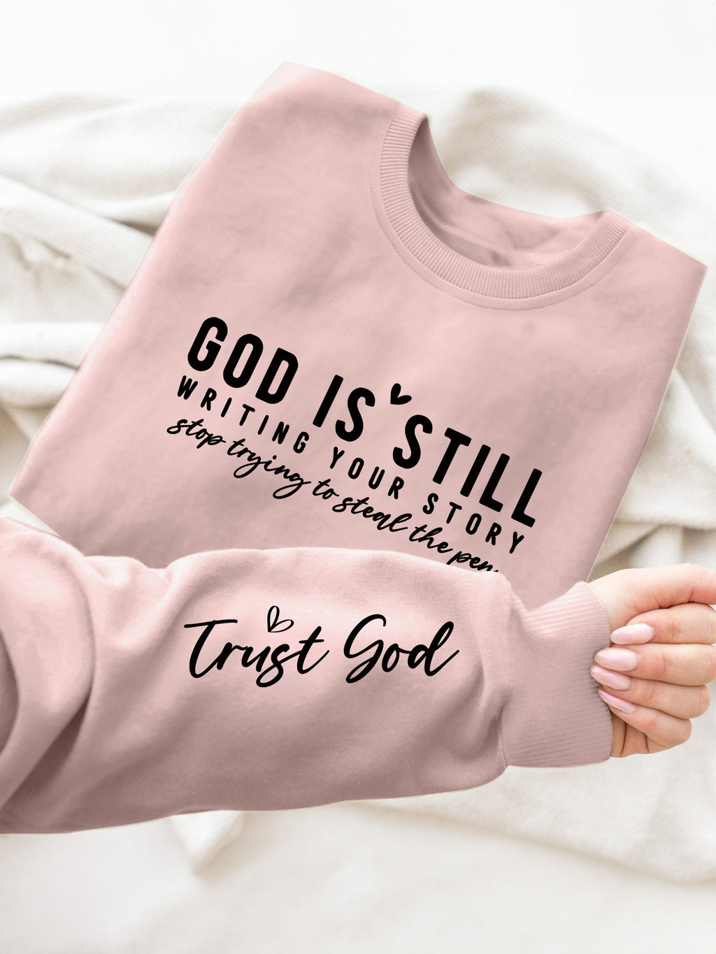 Vibrant Letter Print Crew Neck Sweatshirt - Soft