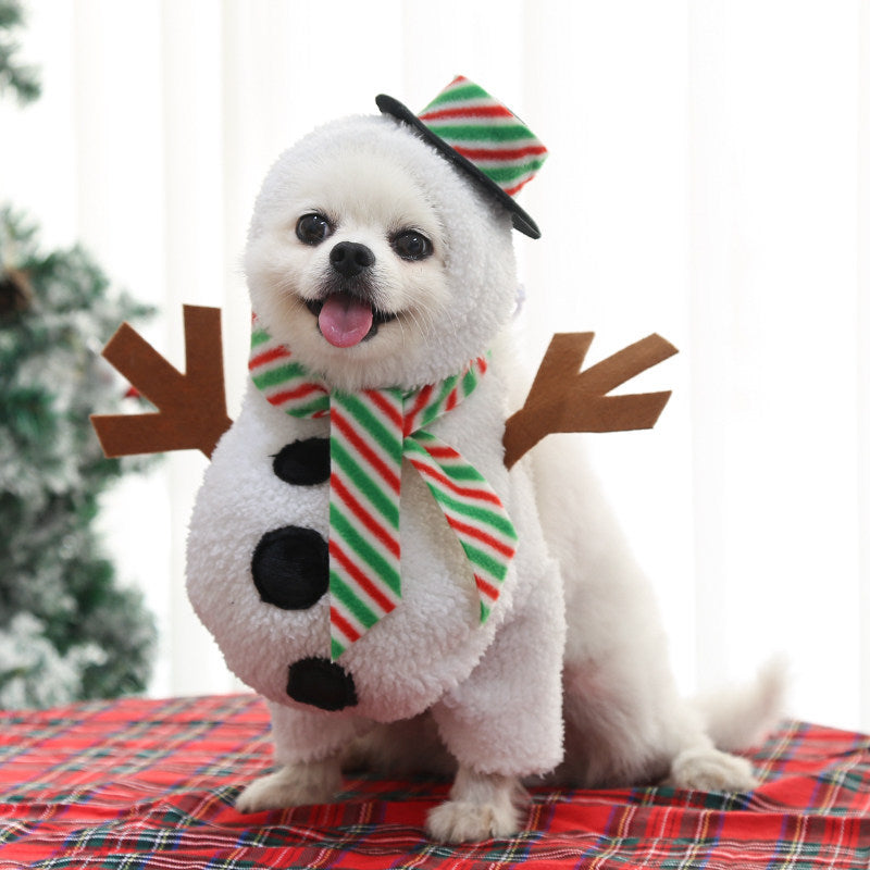Standing Snowman Pet Costume