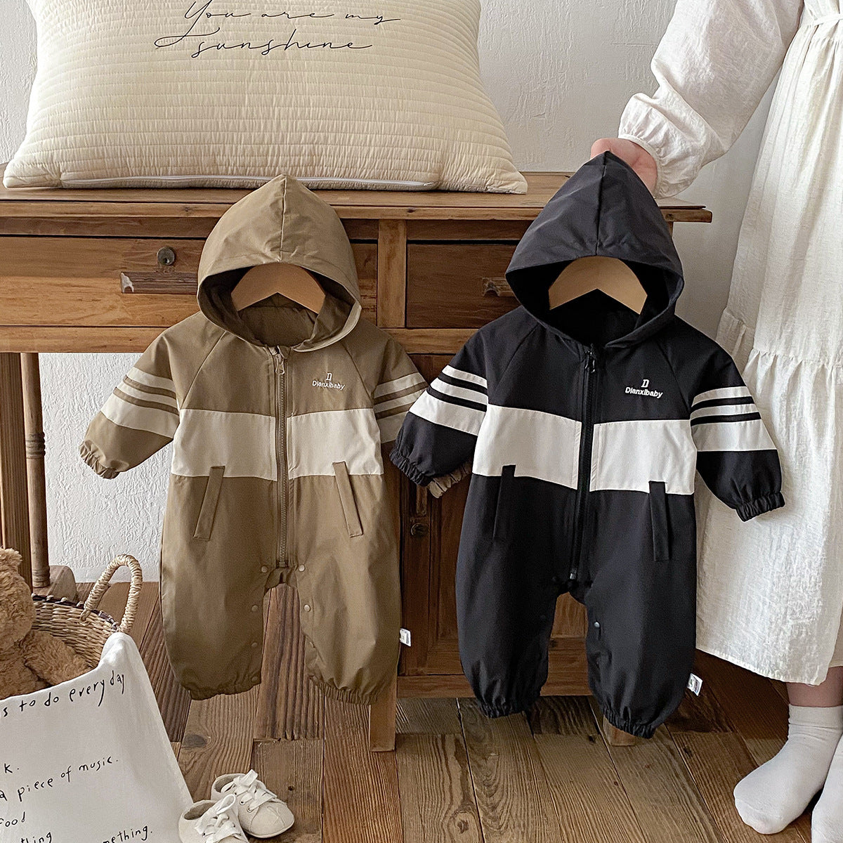 Baby Boy Overall Autumn Outfit Infant Clothes Fall Jacket Baby Boy Windbreaker Outdoor Wear Crawling Suit