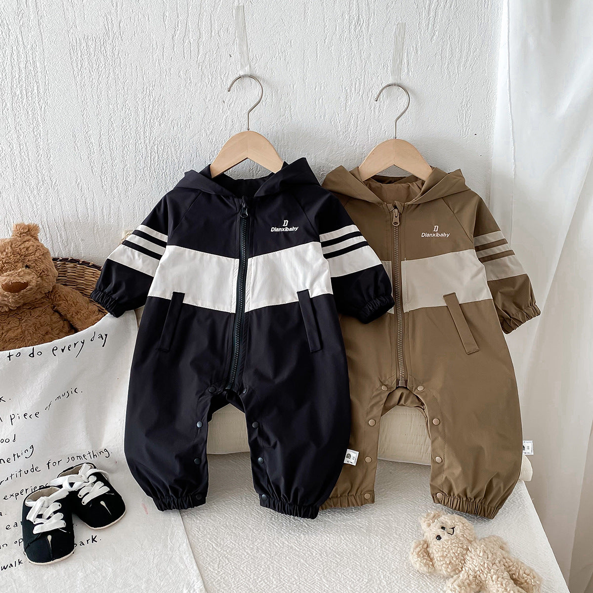 Baby Boy Overall Autumn Outfit Infant Clothes Fall Jacket Baby Boy Windbreaker Outdoor Wear Crawling Suit