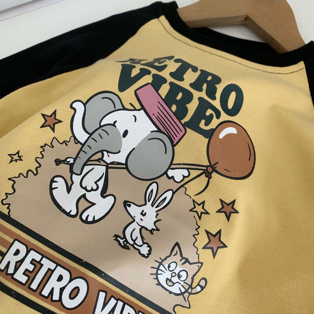 Cartoon Elephant Boy Long Sleeve