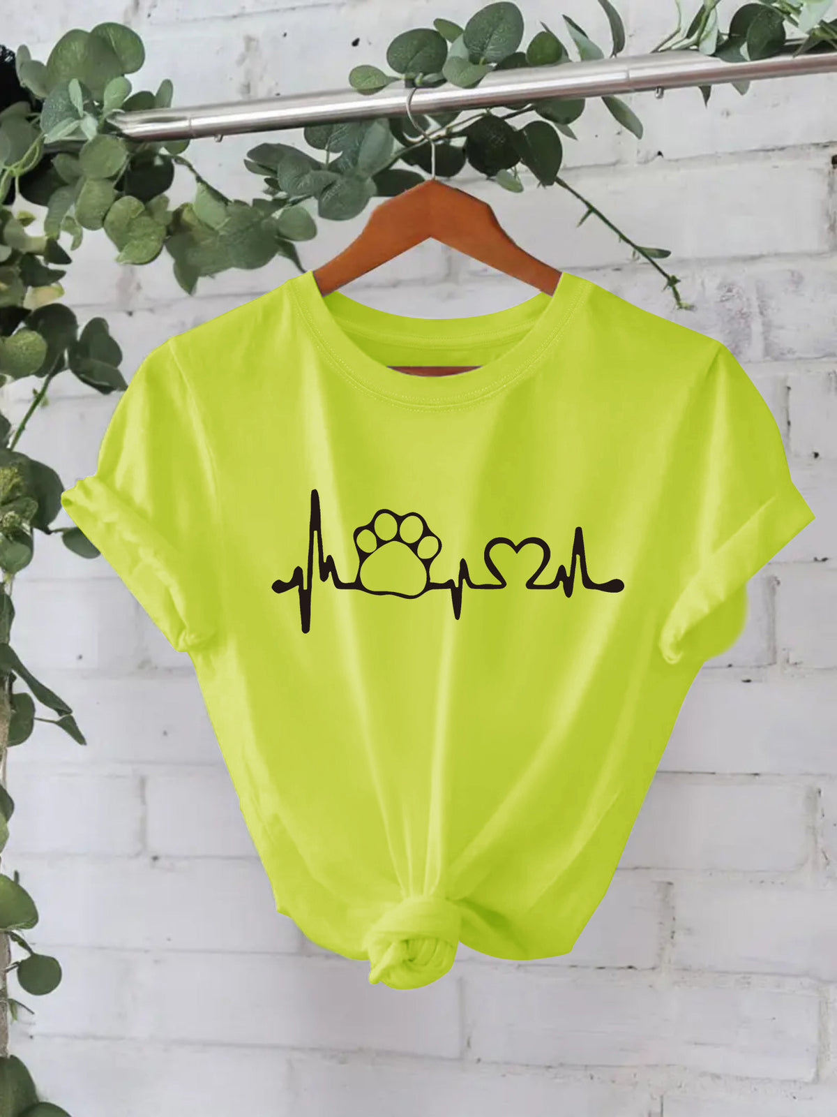 Pet Love New Round Neck Loose Short Sleeve