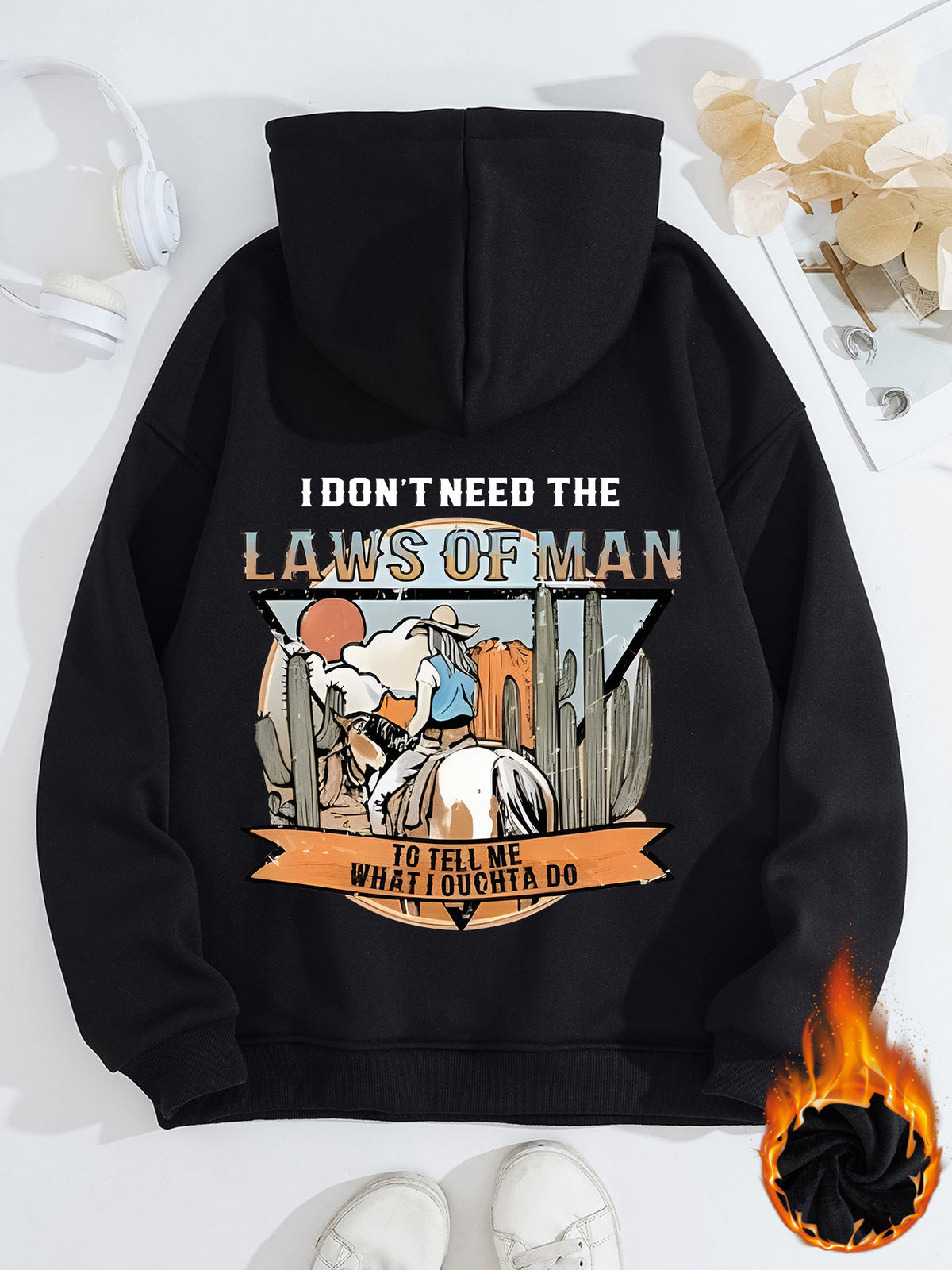 LAWS OF MAN Printed Hoodie