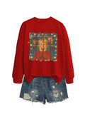 Christmas Lights Scream Boy Printed Hoodie
